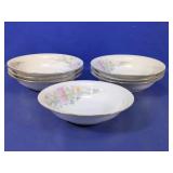 (7) Porcelain Floral Bowls