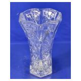 (1) Pressed Glass Floral Vase