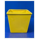 Yellow Square Ceramic Planter Pot