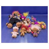 Assorted Troll Dolls & Plush Character Lot