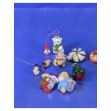 Mini Holiday Ornaments And Nativity Figures