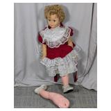 (1) Vintage Style Porcelain Doll