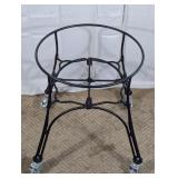 Rolling Metal Planter Stand w/Locking Casters