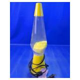 (1) Yellow Lava Lamp Table Light