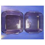 (2) Pyrex Glass Baking Dishes