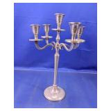 Metal Five-Arm Candelabra