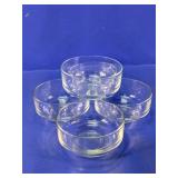 Clear Glass Bowls Set of Four
