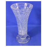(1) Cut Glass Floral Vase