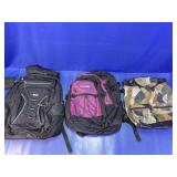 (3)Assorted Multi-Purpose Backpacks Trio