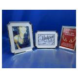 Decorative Silver Tone Photo Frame Display Set