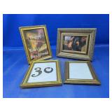 Ornate Gold Tone Tabletop Photo Frames