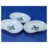 Set of 3 Fleur-de-lis Decor Trays