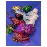 Decorative Bird Clip Christmas Ornaments