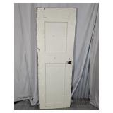 (1) Vintage Painted Wooden Door