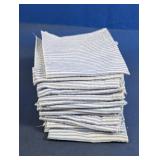 Blue and White Striped Fabric Swatches