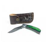 Custom Damascus Steel Folding Pocket Knife