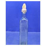 Clear Glass Bottle w/ White Plastic Pour Spout