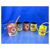 Decorative Motor Oil Can Style Containers Set