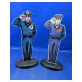 Gulf and Texaco Gas Attendant Statuette Lot