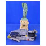 LEGO Built Models Statue And Spaceship