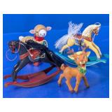 Vintage Holiday Rocking Animals Decor