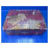 Vintage Chinese Peony & Phoenix Lacquer Box