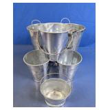 Galvanized Miniature Metal Buckets