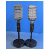 Pair of Vintage Style Decorative Microphones