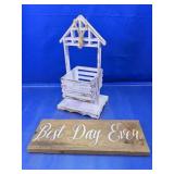 (2) Rustic Wooden Wedding Decor Signs