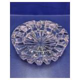 Pressed Glass Round Tabletop Ashtray