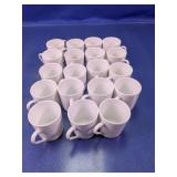 (19) Apilco Porcelain Coffee Mugs