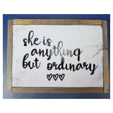 (1) Wooden Inspirational Wall Sign