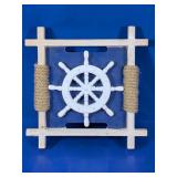 Nautical Ship Wheel Wooden Wall Decor