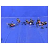 Set of 6 Whimsical Picnic Ant Figurines