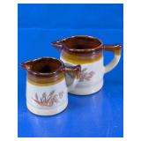 Vintage Ceramic Wheat Creamer Pitcher Set