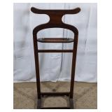 Wooden Standing Valet Clothes Butler Rack