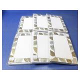 (6) Faux Designs Leaf Border Notecard Sets