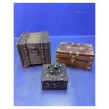 Decorative Wood Trinket Boxes