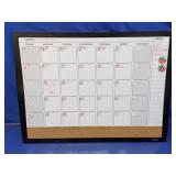 Quartet Combination Magnetic Calendar & Cork Board