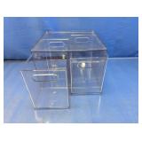 (2) Clear Plastic Storage Bins