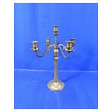 Metal Five-Light Tabletop Candelabrum