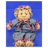 Vintage Country Pig Soft Sculpture Plush