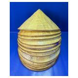 Woven Straw Conical Hats