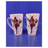 Winter Fashion Illustration Ceramic Latte Mug