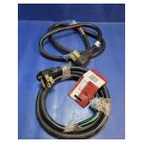 Electric Range Power Cord With 4 Prong Plug