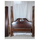 Mahogany Four Poster Queen Bed Frame