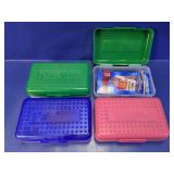 Spacemaker Plastic Pencil Boxes With Supplies