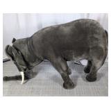 Large Plush Standing Elephant Display