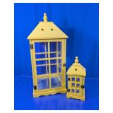 Wooden Lanterns with Glass