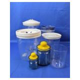 Mixed Storage Canisters & Glass Jars Lot